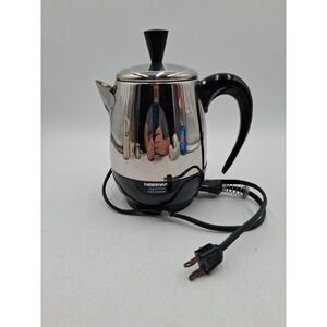 VINTAGE Farberware SUPERFAST 2-4 Cup Stainless Electric PERCOLATOR  FCP240-A